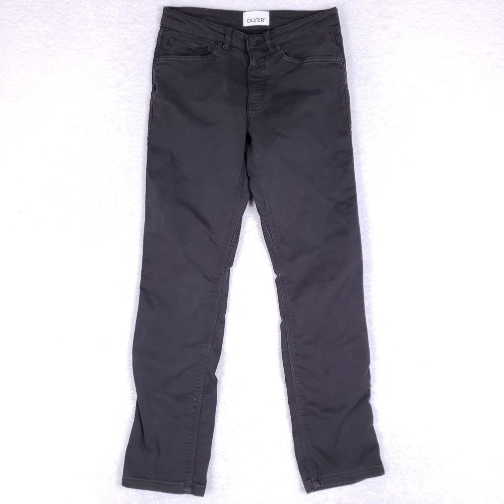 DUER Performance Slim Pants 26x29* Charcoal Gray Stretch TENCEL‎ Commuter